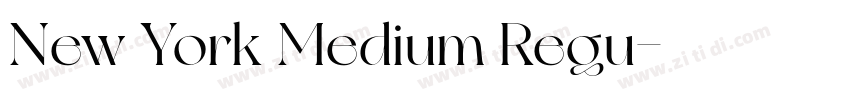 New York Medium Regu字体转换